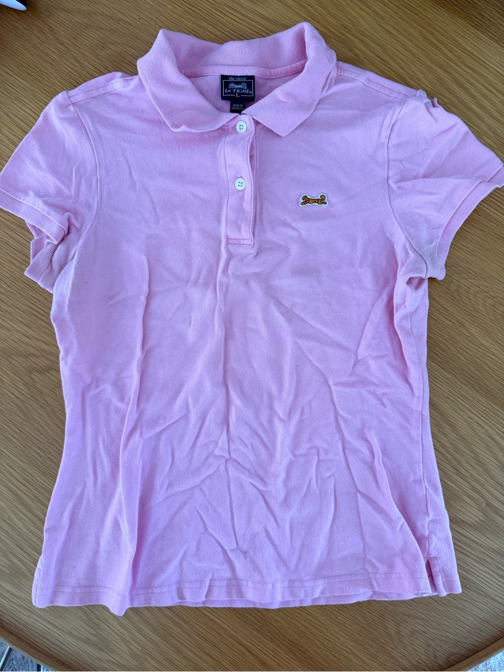 Vintage Le Tigre Pink Polo Shirt